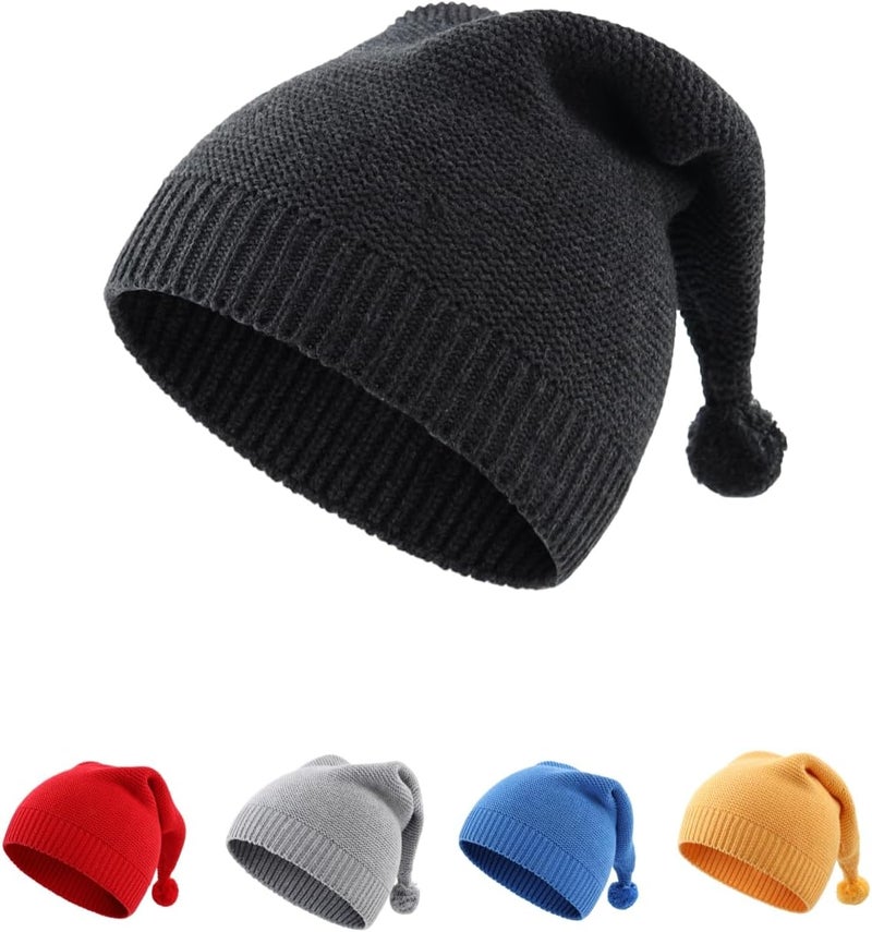 LLmoway Toddler Infant Winter Hat Warm Cotton Knit Skull Cap Stocking Cap Slouchy Beanie for Baby Kids Boys Girls - Image 1